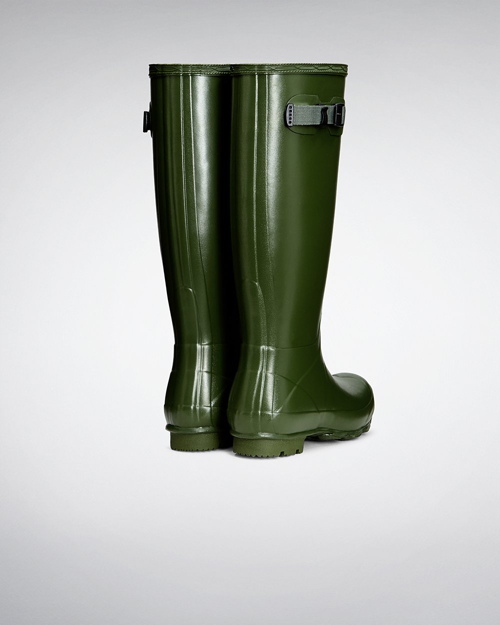 Women Hunter Norris Field | Tall Rain Boots Green | NZ-9637-AHOF